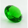 1 X Green Emerald Diamond Ring Shaped Glass Paperweight Home Office Decoration by JK