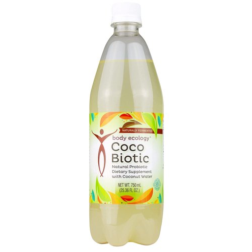 Body Ecology CocoBiotic | Naturally Fermented Liquid Probiotic Dietary Supplement with Coconut Water | Non-GMO Probiotic Beverage for Digestive Support & Gut Health (25.36 Fl Oz.)