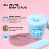 ZealSea Body Scrub & Body Butter Set: Dead Sea Salt Exfoliating Natural Body Scrub Moisturizing Brightening Body Hand Legs Foot Scrub 9.88 Oz and Coconut Shea Body Butter 7.05 Oz for Women Men