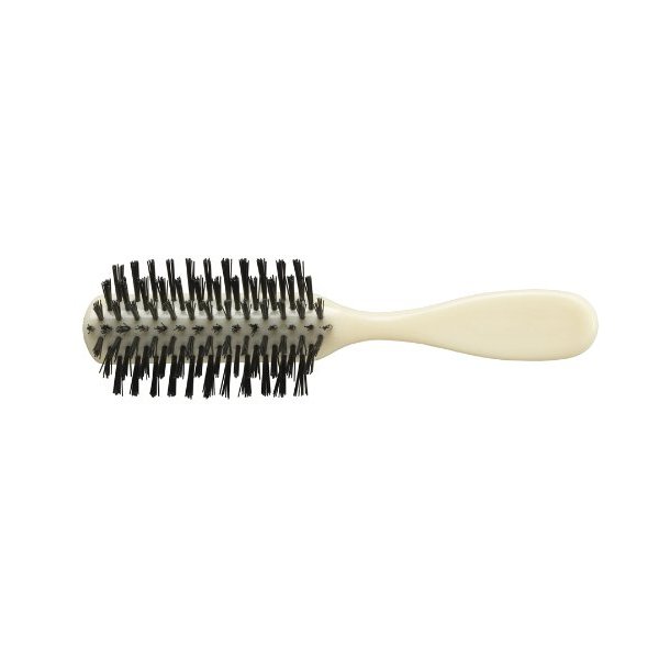 Medline Polyethylene Adult Hair Brush with Nylon Bristles, 7.5", 1 Count