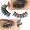 False Eyelashes 15mm Faux Mink Lashes 3D Natural Eye lashes Soft Wispy Curly Lashes Five Pairs (15mm D05)
