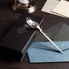 MJM Store Elegant Metal Letter Opener with Gift Box - Beautiful Letter Cutter with Diamond-Styled Grip - Stylish Enveloper Opener - Real Crystal Handle without Sharp Edges, A Great Gift