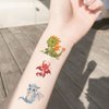 Dopetattoo 20 Designs Temporary Tattoo Dinosaur for Kids Baby Dinosaurs Cartoon Dragon Fake Tattoos Baby Dragon Tattoos