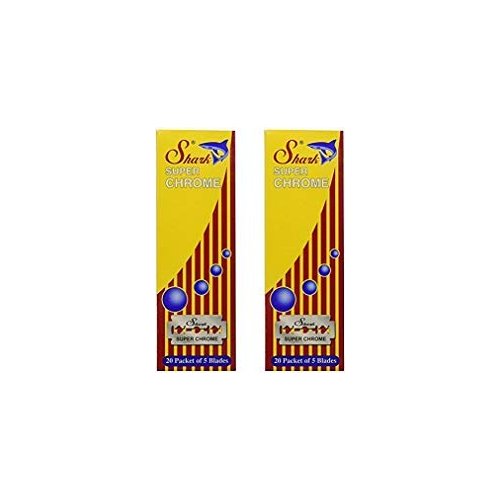200 Shark Super Chrome Double Edge Safety Razor Blades
