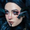 10 Pairs Halloween Eye Shadow Temporary Tattoo Stickers Eyeliner Stickers Waterproof Fake Tattoos Spider Web Bat Skull Makeup Transfer Eyeshadow Stickers for Women Face Decorations for Carnival Party