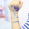 Oottati 6 sheets Waterproof Temporary Tattoo Stickers Kids Love Undersea World Fish Whale Clown Starfish Conch Coral Tropical Seaweed Hippocampus for Grils Boys