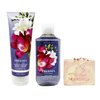 Bath & Body Works Freesia 2 Piece Bundle with a Himalayan Salts Springs Bar Soap - Body Cream and Body Wash - Full Size
