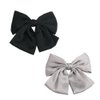 PIDOUDOU Set of 6 Big Satin Solid 8 Inch Bow Hair Clips Women Barrettes