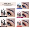 Go Ho Liquid Eyeliner Stamp Wingliner,Brown Winged Eyeliner Stamps for Cat Eyes,Long lasting Super Slim Precise Felt Tip Liquid Eye Liner Tattoo Tools,1 PC
