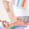 SmallCat 4pcs Pride Face Paint Sticks, Rainbow Face Paint Markers for Gay, Face Paint Crayons, Festival Rainbow Makeup for Face, Body, Women, Men