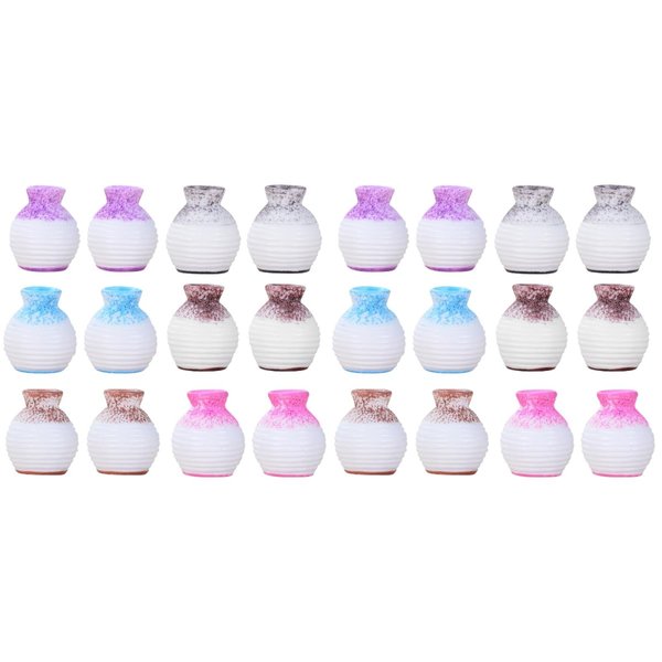 Ciieeo 24 Pcs Micro Landscape Vase Small House Flower Vase Tiny Homes Miniature Model Tiny House Decorations Mini House Accessories Tiny House Accessories Trinkets Resin Doll House
