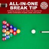 Bulletproof Break Tips - Polymer Break & Jump Tip | Professional Pool Cue Tips & Pool Stick Accessories | Billiards Accessories for Adults & Pool Players | Comes with Patch & Sticker! 13mm, 1 Count