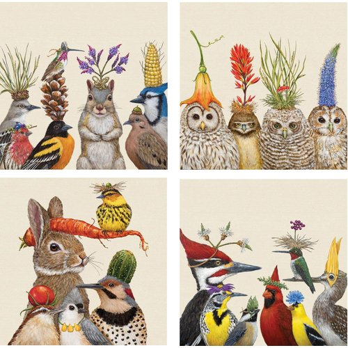 Paperproducts Design Forest Festivities Paper Beverage Napkins, Bundle of 4 (20ct) Packages