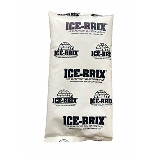 Ice-Brix Reusable Leakproof NonToxic Ice Pack 3oz Gel 5" x 2 3/4" x 3/4" (Qty12)