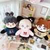 niannyyhouse 20cm Plush Doll Clothes Loose Long Sleeve Sweatshirt Accessories Kpop Doll Dressup (Pink)