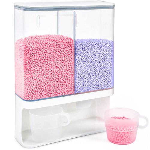 Conworld Laundry Beads Dispenser -Laundry Detergent Dispenser, Easy Access to Scented Beads, Laundry Room Organization Suitable for Laundry Beads, Laundry Powder, Rice (BPA Free)
