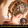 VolksRose Styling Gel - Extreme Hold Hair Gel for Twist, Locs, Box Braids, All Hair Types - Flakeless Braid & Edge Gel, Tames Frizz & Edges, Long Lasting - 1.76 Fluid Ounces