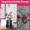 Vase Holder fit for Lego Flowers Bouquet - Acrylic Puzzle Vase fit for Lego Botanical Collection Building Set, Adult Gift Display Stand for Roses Orchid Sunflower Tulips Daffodils Lotus (Black)