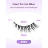 Lashes Wispy Cat Eyelashes Natural Look 15MM Cat Eye Lashes 3D Volume False Lashes with 0.1MM Thin Band C Curl Strip Lashes Pack Fake Eyelashes Wedding Lashes 7 Pair EVENTILL