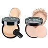 Mushroom Head Air Cushion CC Cream with Setting Powder Makeup Set, Blurs Fine Lines & Imperfections, Controls Shine & Smooths Complexion, Even Skin Tone for All Skin Types for Women (Natural)