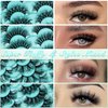 Fluffy Lashes 4 Styles 20-25MM 3D Volume D Curl Super Soft Plant Fibres Strip Lashes 20 Pairs Dramatic False Eyelashes Wispy Long Eye Lashes Mixed Multipack, by Anforlin