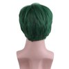 MAGQOO Mens Green Wig Short Green Wigs for Men Short Straight Green Wig Boy Male Guys Green Wig Cosplay Costume Wig Synthetic Heat Resistant