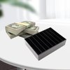 Money Organizer for Cash, 8 Compartment Black Acrylic Money Holder, Cash Tray, Cash Box, Cash Organizer for Bills