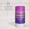 Crystal Magnesium Solid Stick Natural Deodorant, Non-Irritating Aluminum Free Deodorant for Men or Women, Safely and Effectively Fights Odor, Lavender + Rosemary, 2.5 oz