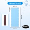 Sopoloray 240Pcs Hair Extension Tape,4x0.8cm Double Sided Adhesive Tape,Replacement Invisible Waterproof Lace Front Wig Tape for Wig Human Hair Extensions No Residue