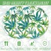 40Pcs Weed Party Decorations Weed Pot Tableware Set Green Weed Disposable Plates Napkins Serves 20 Weed Leaf Baby Shower Birthday Decorations