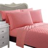 Italian 300 Thread Count Egyptian Cotton Duvet Cover Set, California King, Pink Solid, Premium Italian Finish