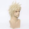 BERON Blonde Mens Wig Short Straight Anime wig Cool Men Boys Tousled Wig Light Blonde Teens Costume Wig Heat Resistant Synthetic Rose Net Wig for Anime Cosplay Party Halloween Costume