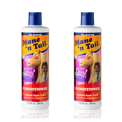 Mane 'n Tail Spirit Untamed Conditioner 11.02 Oz Caramel Apple Scent Gentle, Mild For Every Day Use as a Leave In Conditioner (2 Count)