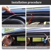 32.8Ft Car Door Rubber Seal Strip,Double Layer L Shape Automotive Weather Stripping,Universal Soundproofing Car Door Seal Strip Car Accessories for Car Door,Hood,Trunk