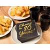 80th Birthday Decorations for Men Women Party Supplies Cocktail Napkins Black 50 Pack,5"x 5" Folded,Cheers to 80 Years! (80)