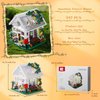 597PCS Sunshine Flower House Building Blocks with LED Light,Plants Garden Architecture Toys(Compatible with Lego Flowers Houses),Creative Ideals Botancial Display Decoration,Good Toys for 6+Years