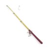Gold 1/12 Miniature Fishing Pole Dollhouse Decoration Accessories，Miniature Fishing Pole，Dollhouse Accessories，Dollhouse Decor