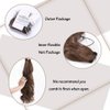 Gangel Ponytail Extension Curly Wavy Pony Tails Wrap Around Hairpiece Claw Synbthetic Clip in Hair Extensions Magic Paste Hair Wraps Hair Pony Tail for Women and girls(Pack of 1)Light Ash Brown(4-30)