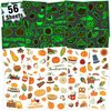 Partywind 56 Sheets (565 Styles) Luminous Thanksgiving Temporary Tattoos, Fall Autumn Party Supplies Decorations for Kids Goodie Bag Stuffers, Turkey Pumpkins Decor for Thanksgiving Party