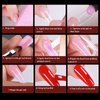 BOMOQING 288PCS Nail Dual Forms for Poly Extension Gel, Acrylic Full Cover False Nail Tips, 12 Styles 12 Sizes Scale for Manicure Extension, Gel Nail Mold Kit for Nail Art Design Salon