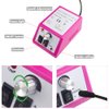 Professional Electric Nail Drill Machine Nail Clippers Set Nail Filer Electric and Nail Cutter for Acrylic Gel Nails Nails File Manicure Set with 206 PCS Sanding Bands Work for Home and Salon (Pink)