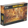 Warlord Bolt Action Ruined Hamlet 3 Buildings 1:56 WWII Military Wargaming Diorama Plastic Model Kit, Small, Unpainted