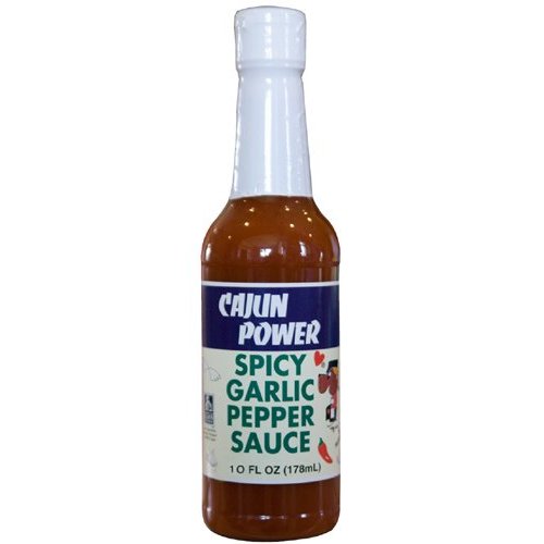 Cajun Power Spicy Garlic Pepper Sauce 10 oz.