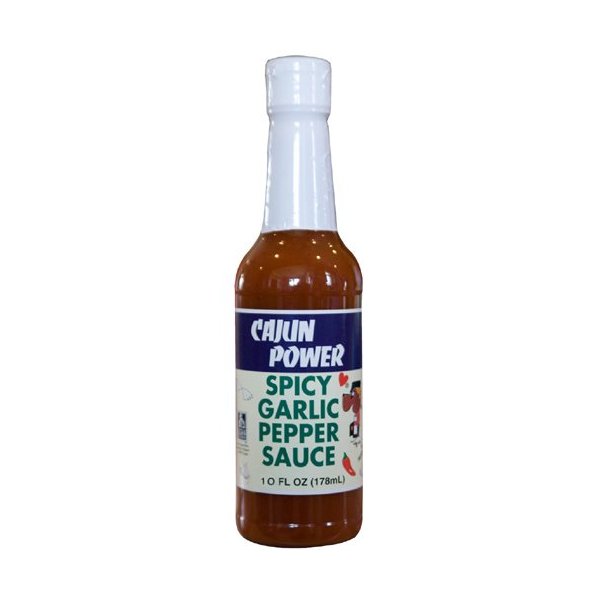 Cajun Power Spicy Garlic Pepper Sauce 10 oz.