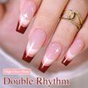 Double Rhythm Gel Nail Polish Set of 6 Colors Baby Light Pastel Milky Nail Polish Starter Kit Art DIY Salon Home (Neutral Nude Pink,Kit 20)