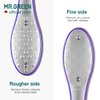 MR.GREEN Foot File Double Sided Pedicure Foot Care Tools Professional Callus Remover Foot Rasp Stainless Steel Foot Scrubber for Feet (Purple)