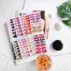 WOKOTO 16 Sheets Gradient Nail Polish Stickers for Women Nail art Gel Stickers Strips for Nails Colorful Nail Polish Strips Full Nail Wrap Gel Strips Nail Wraps Nail Art Stickers Decals for Gel Nails