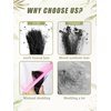 KULYMUWIG Human Braiding Hair for Boho Braids 18 Inch 100 g 4 Bundles Deep Wave Bulk Human Hair for Braiding No Weft 10A Curly Human Hair Extensions for Braids Wet and Wavy Human Braiding Hair