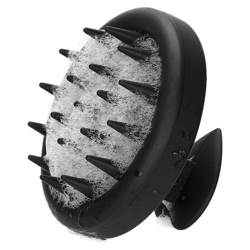 Kmchilj Silicone Scalp Shampoo Brush,Shower Scalp Scrubber with Soft Silicone Bristles, Wet & Dry Hair Washing for Hair Growth, Dandruff Removal, Comfortable for All Hair Types
