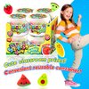 JA-RU Mini Fruits Mochi Squishy Toy (1 Bucket, 15 Squishies) Mini Stress Relief Toy. Squishy Fidget Toys. Party Favor for Birthday Gifts & Goodie Bag Stocking Stuffers. 3354-1